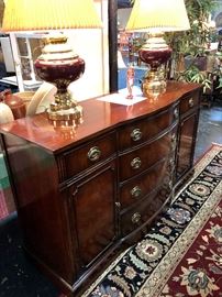 c.1960's, BERNHARDT FURNITURE CO., Mahogany Buffet with curved front drawers