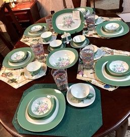 32 Pieces of Taylor Smith Taylor's "Conversation Lady Helen" Pattern Dishes