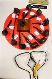 Collection of vintage pipes