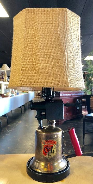 Clayton & Lambert Mfg Co., Est 1888. This torch was produced in 1956 in Buckner, KY and made into a lamp by Chattanooga's very own, Mr. Cass Neighbors, GREAT PIECE!!!