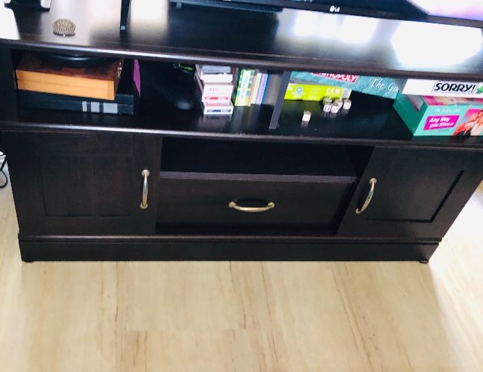 FLAT SCREEN TV CREDENZA WITH STORAGE 