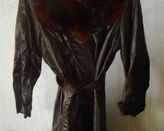 1970's Leather Tannery Coat