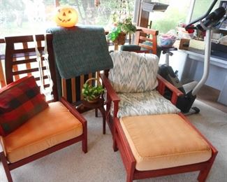 Patio Arm  Chair, Ottoman