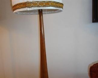 Mid Century Teak Table Lamp