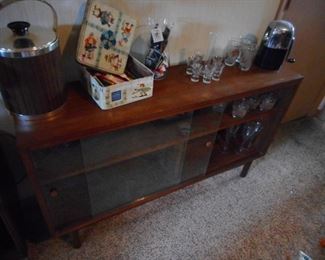 Mid Century Bar, Media Center. Book Case. 