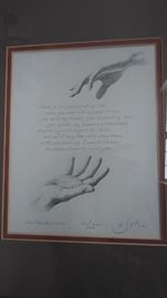 Robert Sexton art framed and signed #412/600