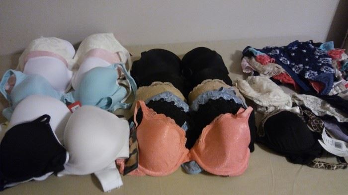 Victoria Secrets and other name brand intimate apparel (new)