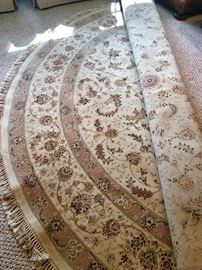 Large, round Persian rug - neutral colors - so pretty!