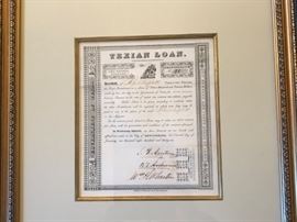 All Texas Memorabilia has been framed by Beaux Arts - the Best in Dallas!