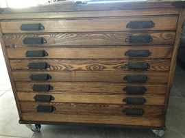 1910s Hamilton Paper/Paperstock Cabinet 