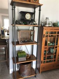 (2) Vintage Indoor Shelving Unit 