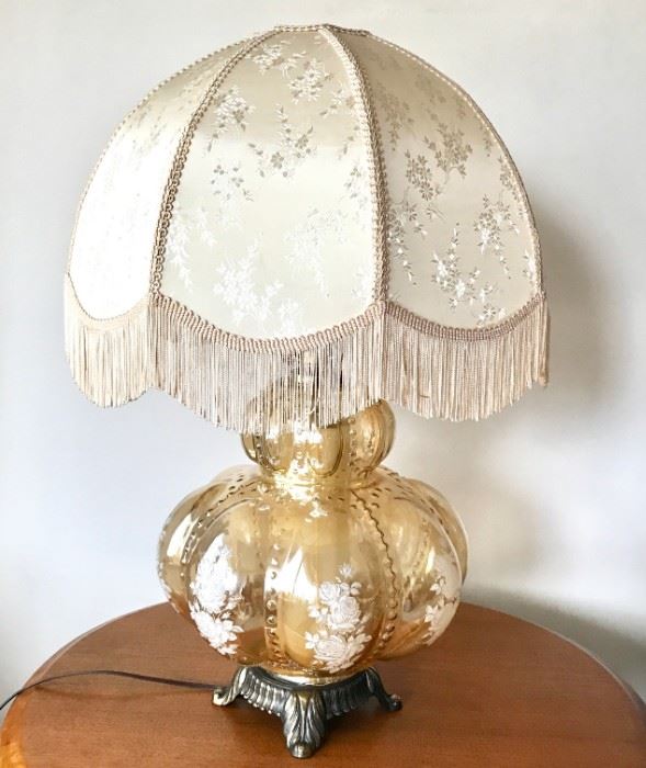 Amber glass lamp https://ctbids.com/#!/description/share/120990
