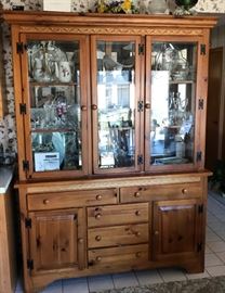 Kincaid Pine China Cabinet https://ctbids.com/#!/description/share/121262