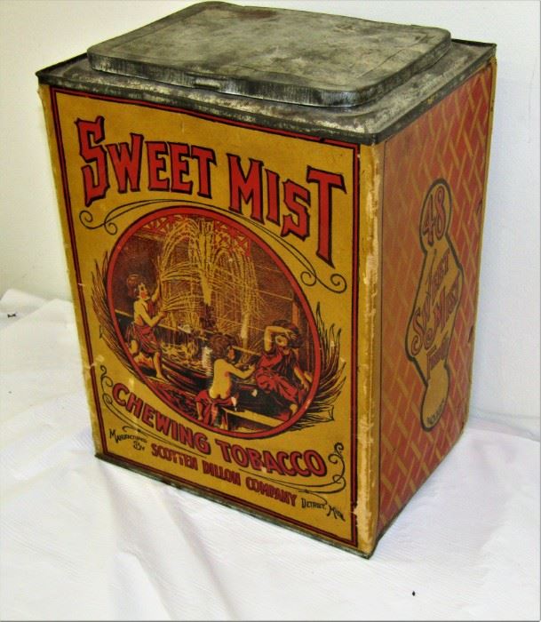 Sweet Mist Chewing Tobacco counter-top store display