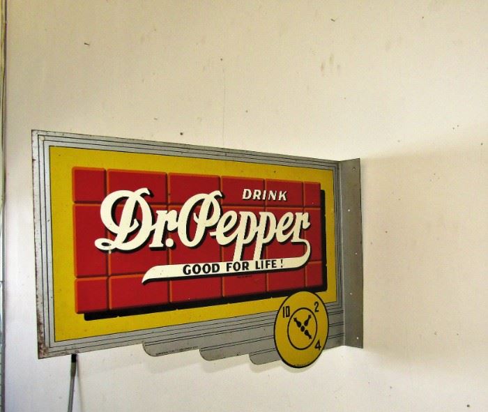 1940's dr. pepper flange sign