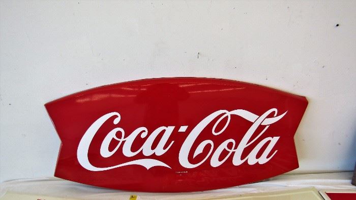 Coca-Cola fishtail sign