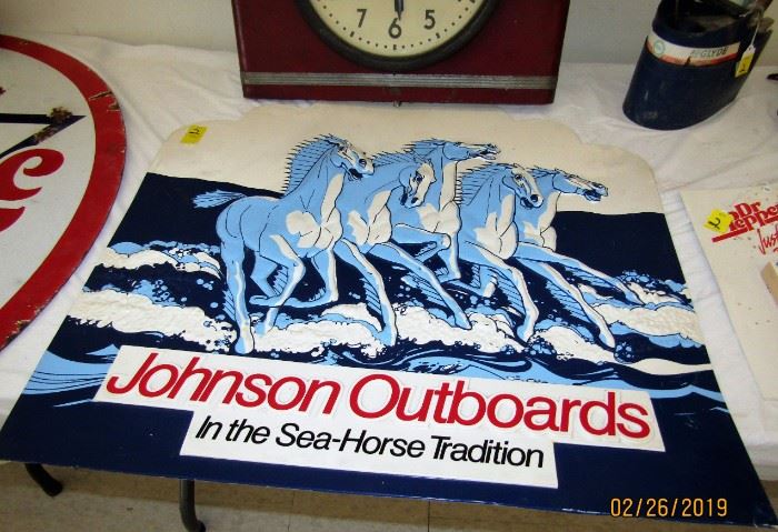 Johnson outboard motor seahorse sign