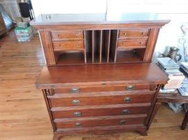 Desk 2 piece with fold out writing surface