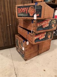 Wood Fruit Crates