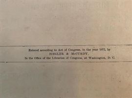 1800's Leather Covered Family Bible