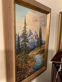 Painting by J Sandell - Holdredge Nebraska Native Artist