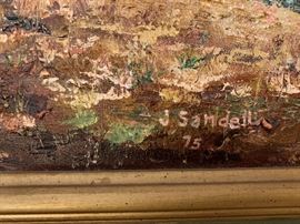 Painting by J Sandell - Holdredge Nebraska Native Artist