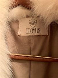 White Fox Fur Coat by Lloyd’s Christian Dior