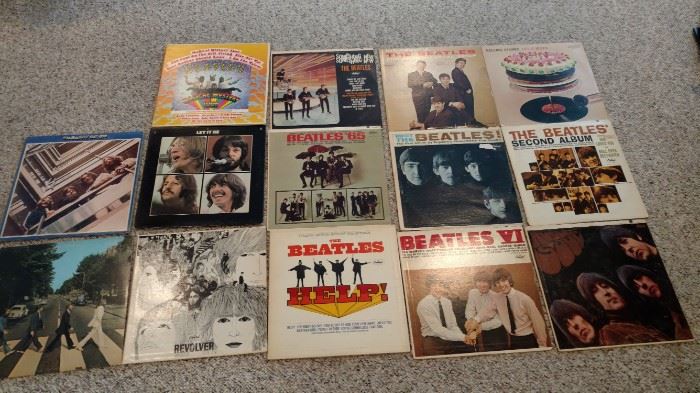 Vinyl Record Collection   Many Beatles 