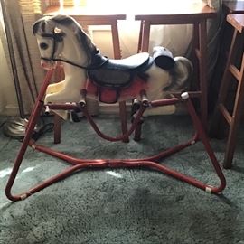 Vintage rocking - bouncy horse