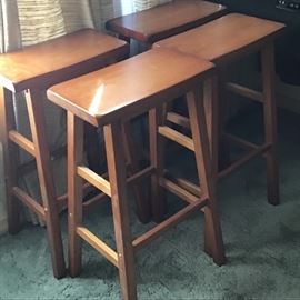 Set of 4 bench bar stools