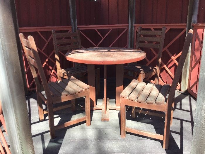 Handmade patio table & chairs