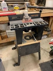Sears Craftsman Industrial Router w/ Table and Rolling Stand	43x24x16in HxWxD