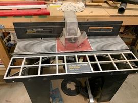Sears Craftsman Industrial Router w/ Table and Rolling Stand	43x24x16in HxWxD
