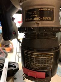 Sears Craftsman Industrial Router w/ Table and Rolling Stand	43x24x16in HxWxD