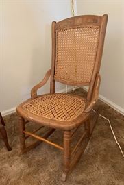 Antique Cane Rocking Chair	32X19X26IN	HxWxD