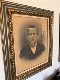 charcoal portraits 1800s Husband/Wife	