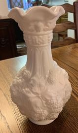 Imperial Milk Glass Grape Vase	