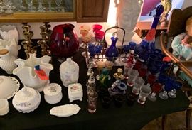 Huge Milk Glass Collection; Fenton, Fostoria, Mosser, Dunbar, Kanawha, Dereume, Westmoreland, Hobbs, Brockunier, L.E. Smith, McKee, Imperial, L.G. Wright & More!