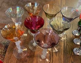 8 Frosted Bayel France Lady 6in wine Glasses Nude Stem	