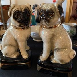 takahashi bookends PUG Dog Japan PAIR
