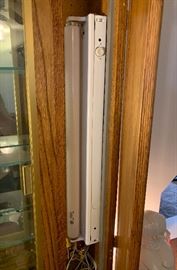 Oak Wall Mounted Display Case Lighted (Buyer Removal )	37x72x8in	HxWxD