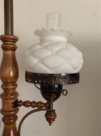 Tension Pole Lamp Hurricane Quilt Shades	