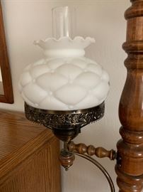 Tension Pole Lamp Hurricane Quilt Shades	