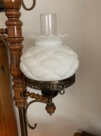 Tension Pole Lamp Hurricane Quilt Shades	