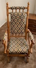 Antique Victorian Platform Rocker Turned	45x22x23in	HxWxD