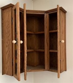 Wall Mount Corner Cabinet Buyer Removal	31x23x8in	HxWxD