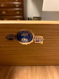 Cedar  Lined Oak Double Blanket Cabinet	46x48x16.5	HxWxD