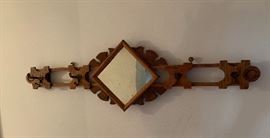 Arts & Crafts Mirror/Hat rack