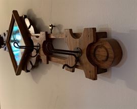 Arts & Crafts Mirror/Hat rack