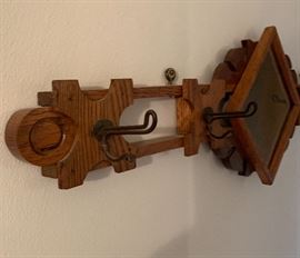 Arts & Crafts Mirror/Hat rack
